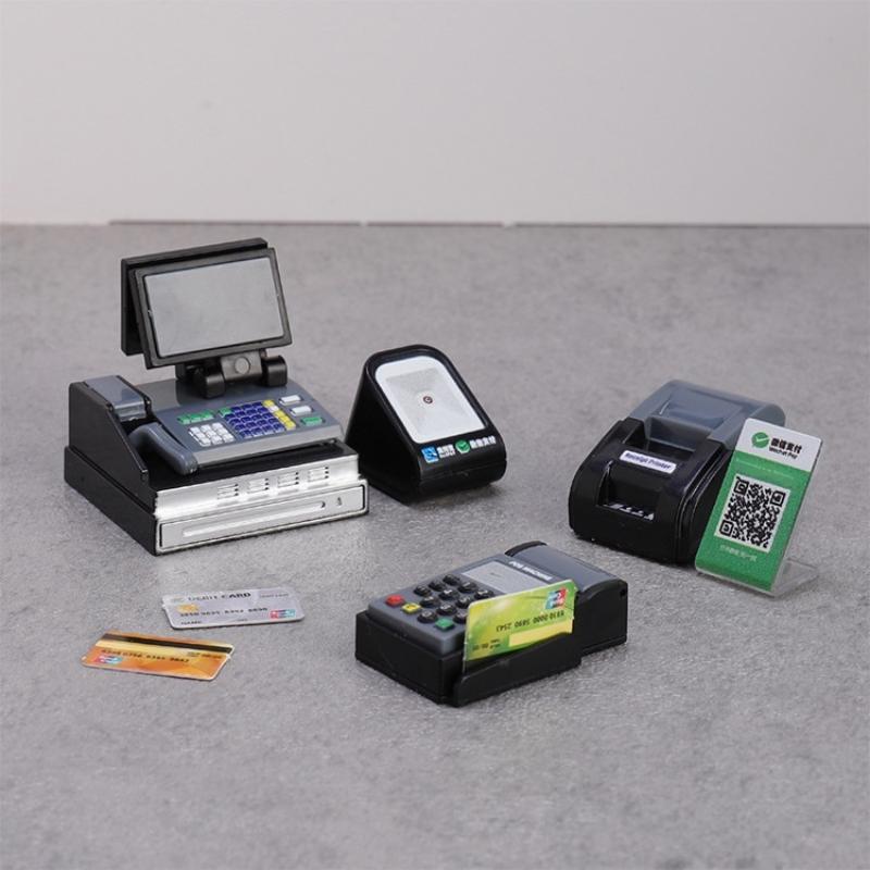 Toy Cash Register - Plastikowe Figurki Kolekcjonerskie Mini Kasa Fiskalna