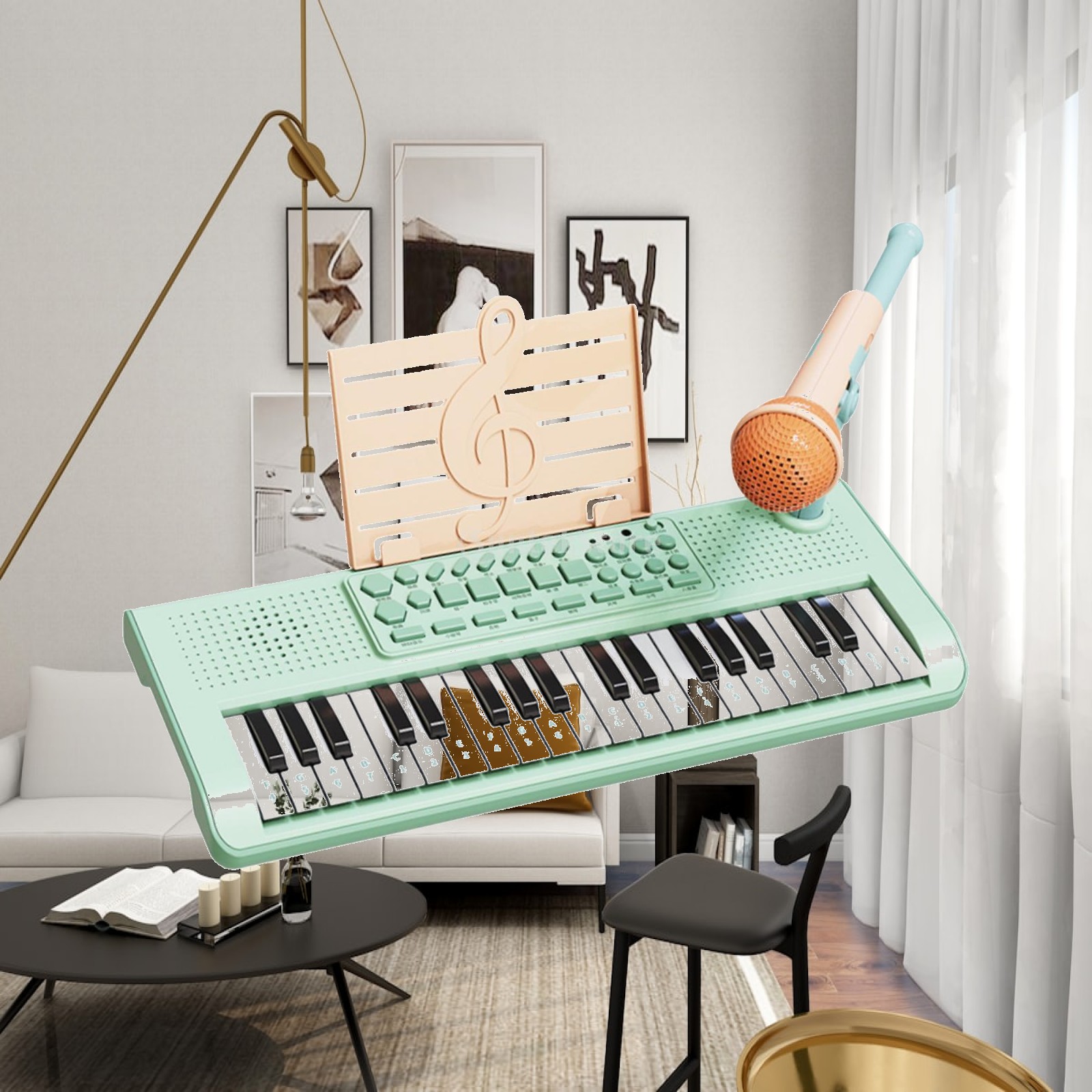 Kids Toys Home - Klawiatura fortepianowa dla dzieci, zabawka dla