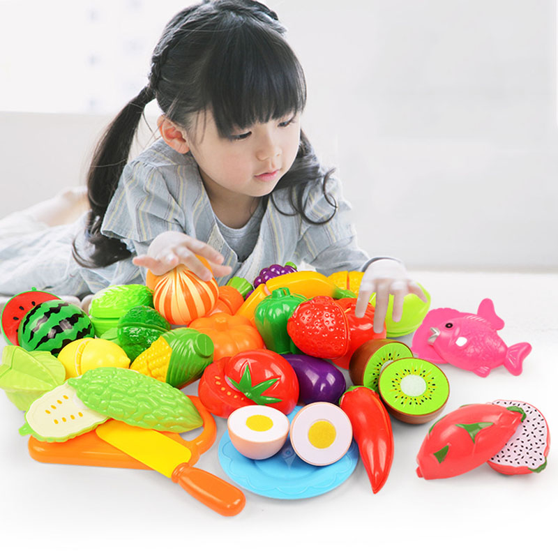 Kids Toys Kitchen Set - Zestaw zabawek do krojenia owoców i