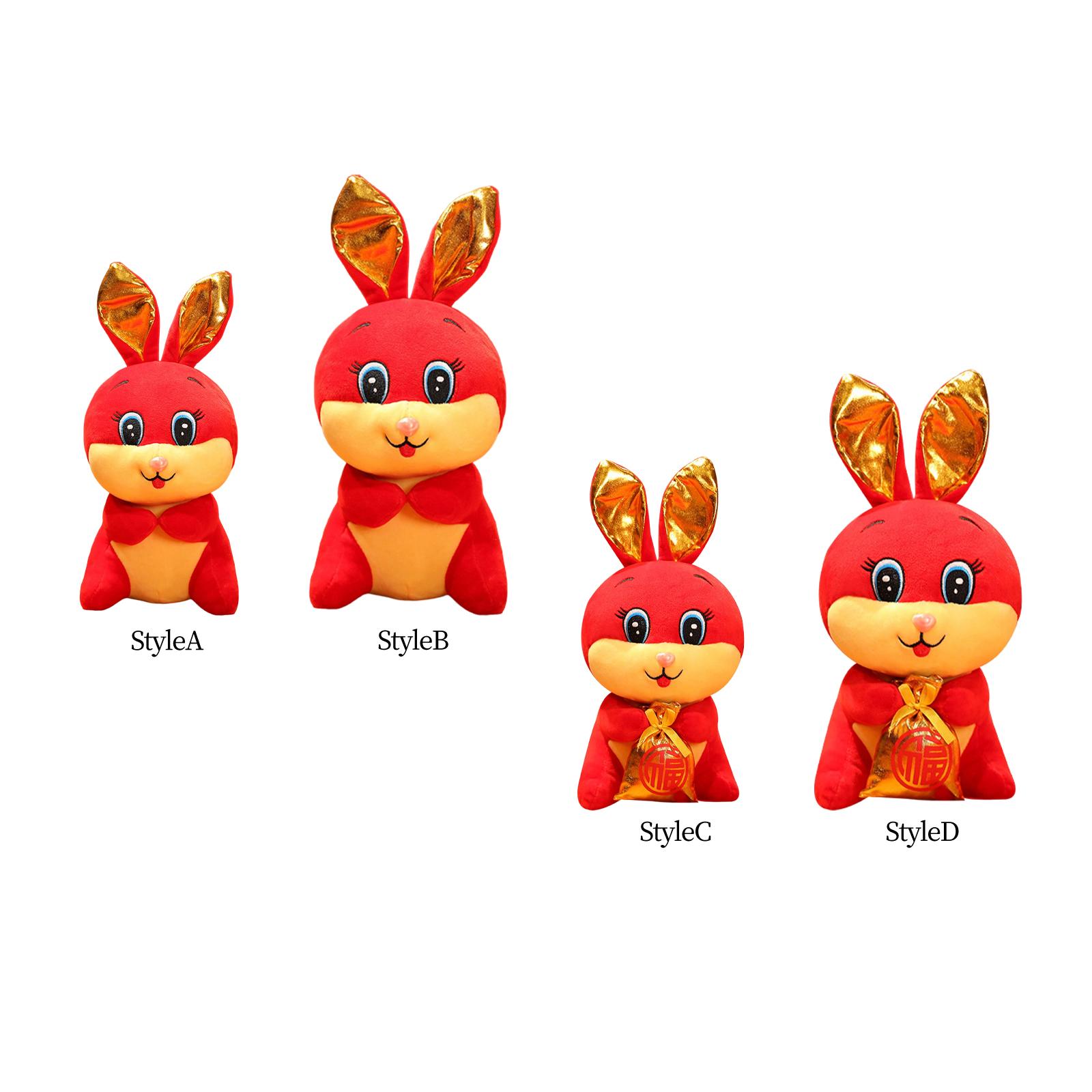 Kids Toys Home - Urocza pluszowa poduszka w kształcie królika,