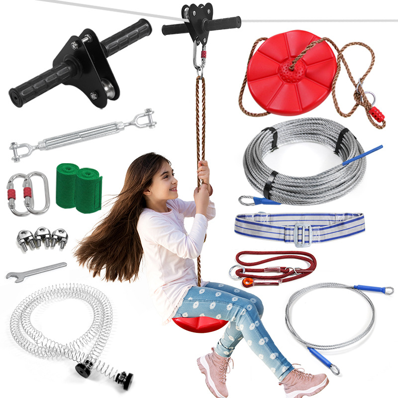 Kids Zip Toys - Zestaw do zjeżdżania na linie dla