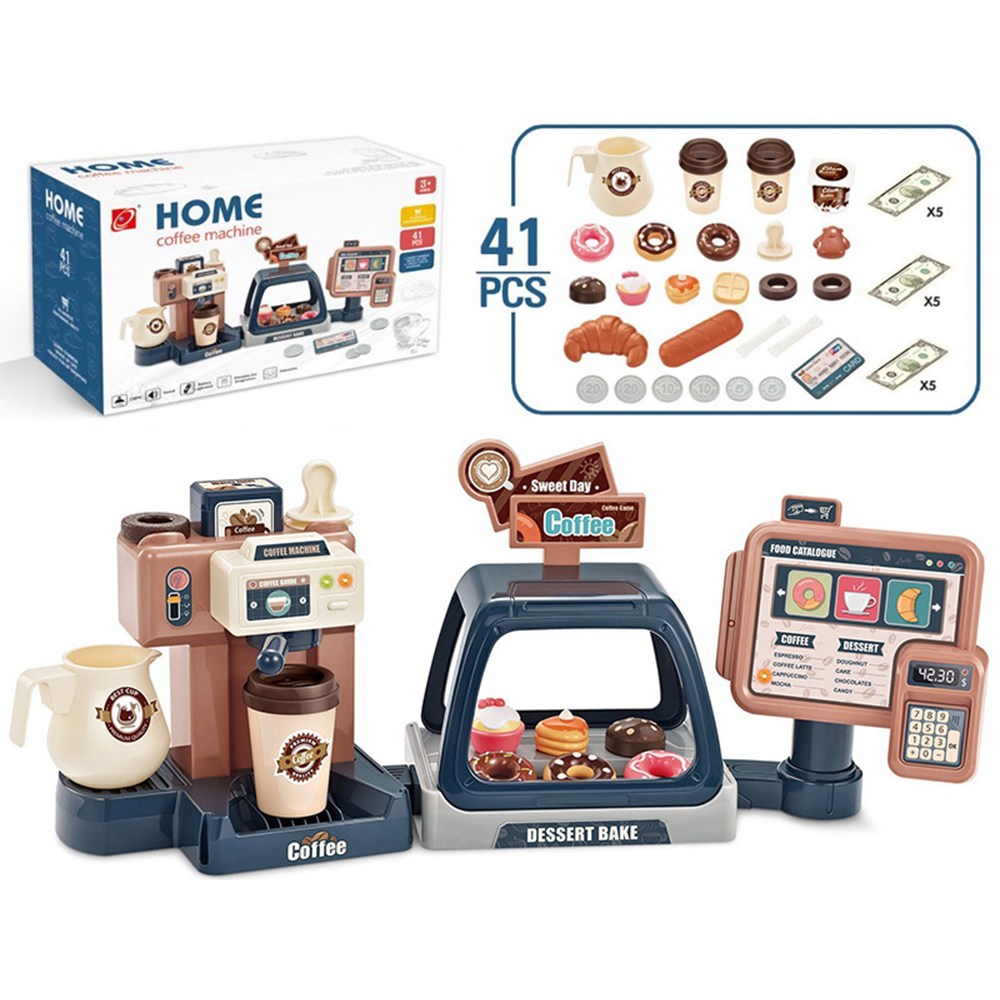 Toy Cash Register - Zestaw zabawek 3 w 1: ekspres