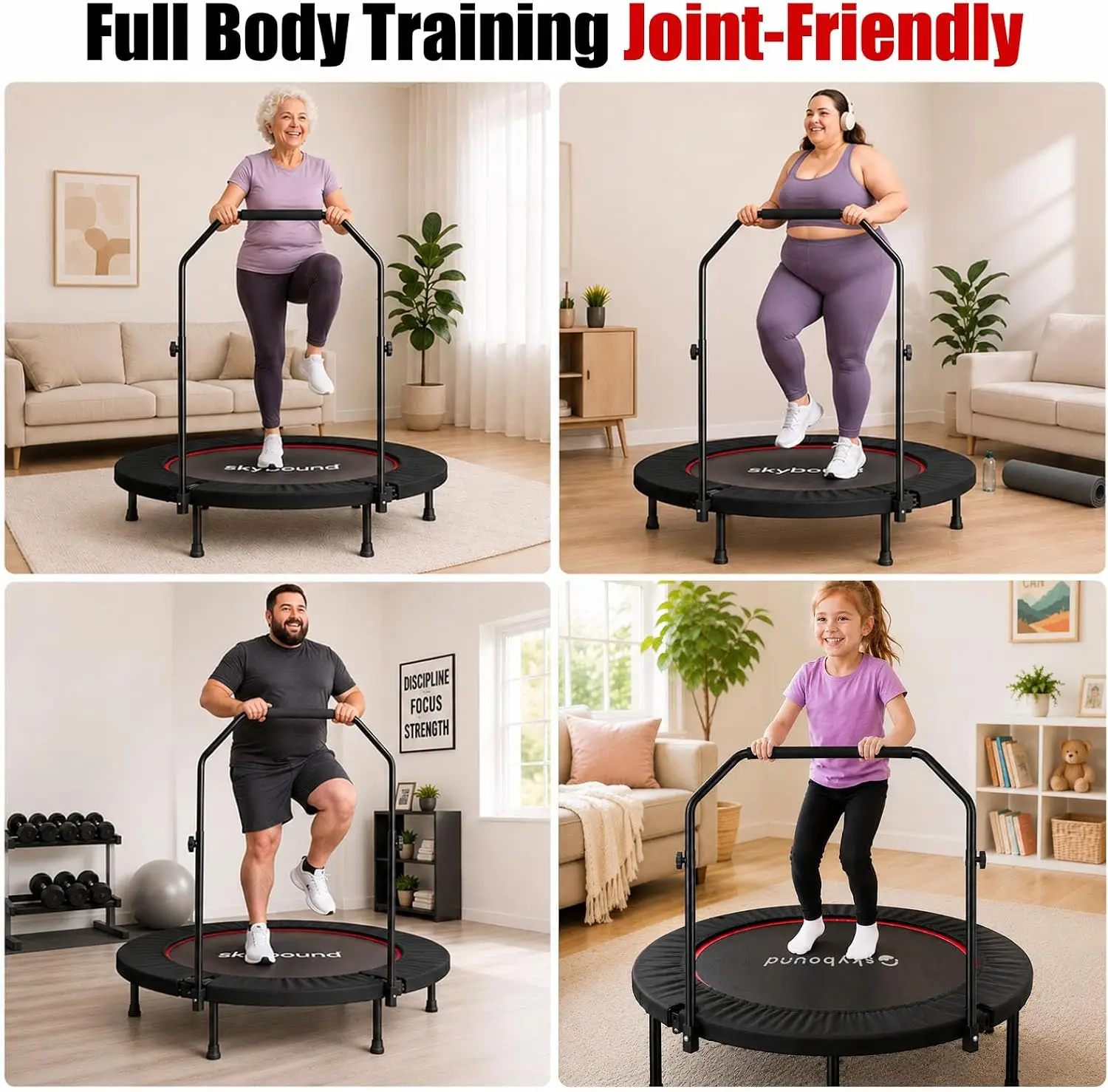 Trampolina Rebounder dla doros – Trampoline Mini Indoor recenzja i cena