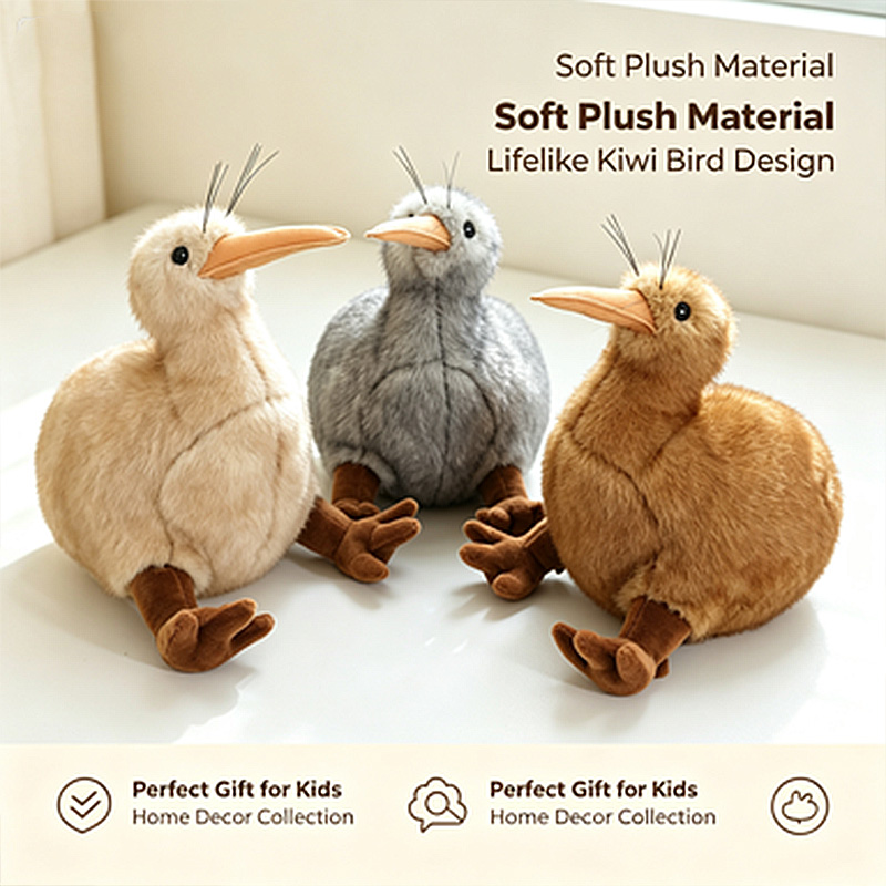 Realistyczny pluszowy ptak kiw – Kids Toys New Zealand recenzja i cena