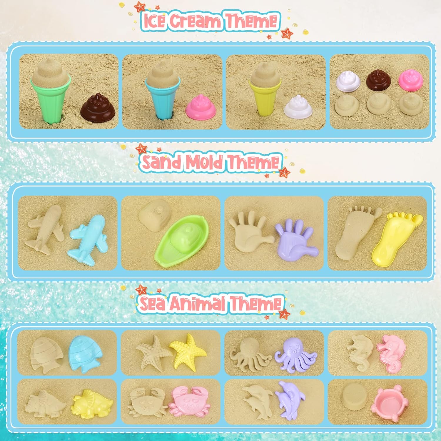 20-częściowy zestaw zabawek pl – Kinetic Sand Mold recenzja i cena