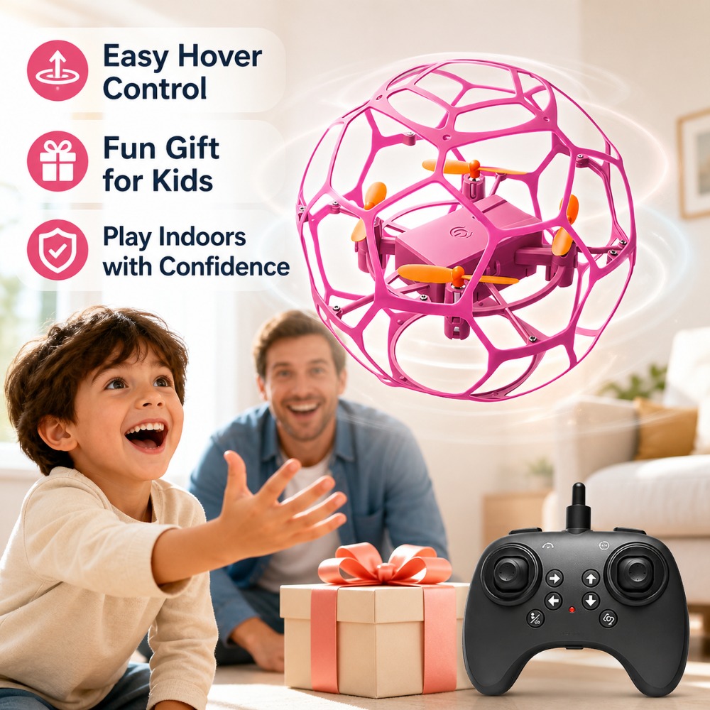 Dron RC w kształcie piłki nożn – Kids Toys Drone recenzja i cena