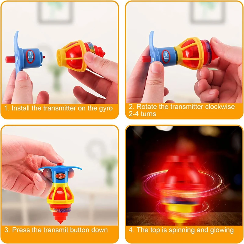 10-20PC Glow Rotating Gyro Kid – Kids Toys 10 Year Old recenzja i cena