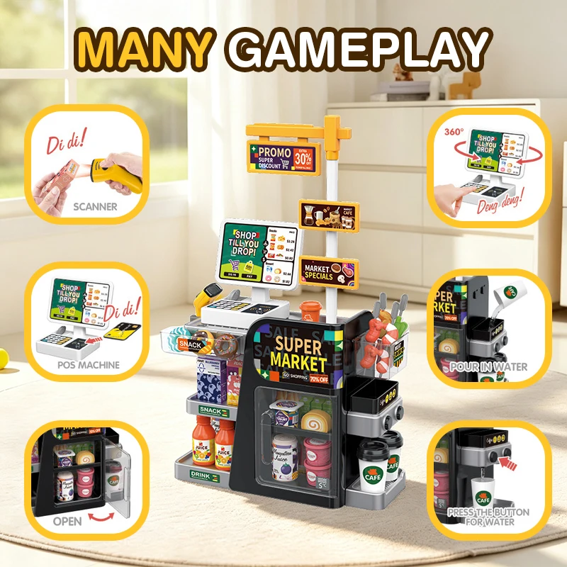 Symulacyjny Mini Skanujący Kas – Toy Cash Register recenzja i cena
