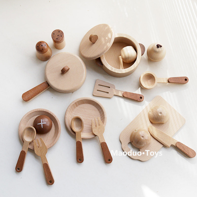 Maoduo Toys Drewniany Zestaw K – Kids Toys Kitchen Set recenzja i cena