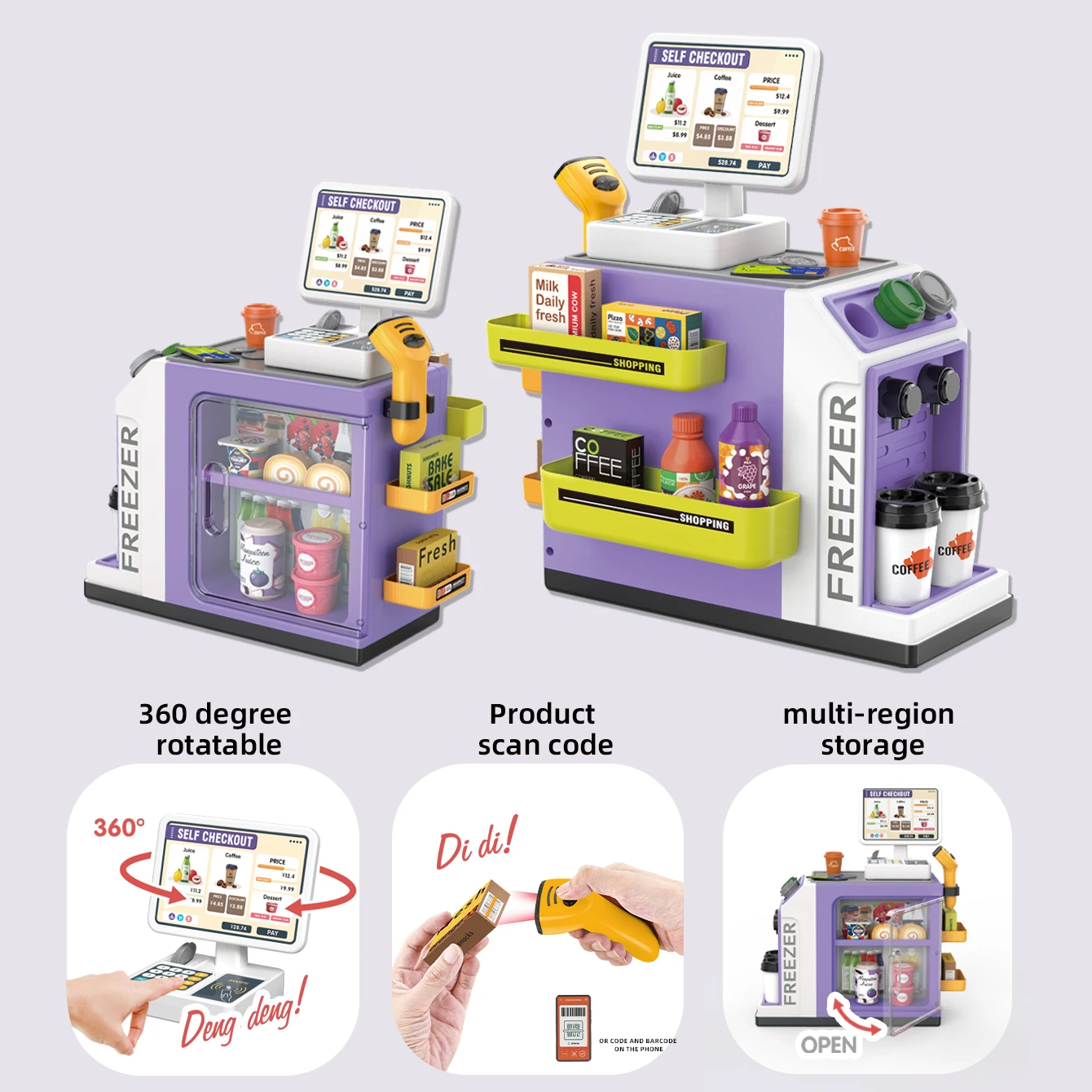 Mini Supermarket Kasa Fiskalna – Toy Cash Register recenzja i cena