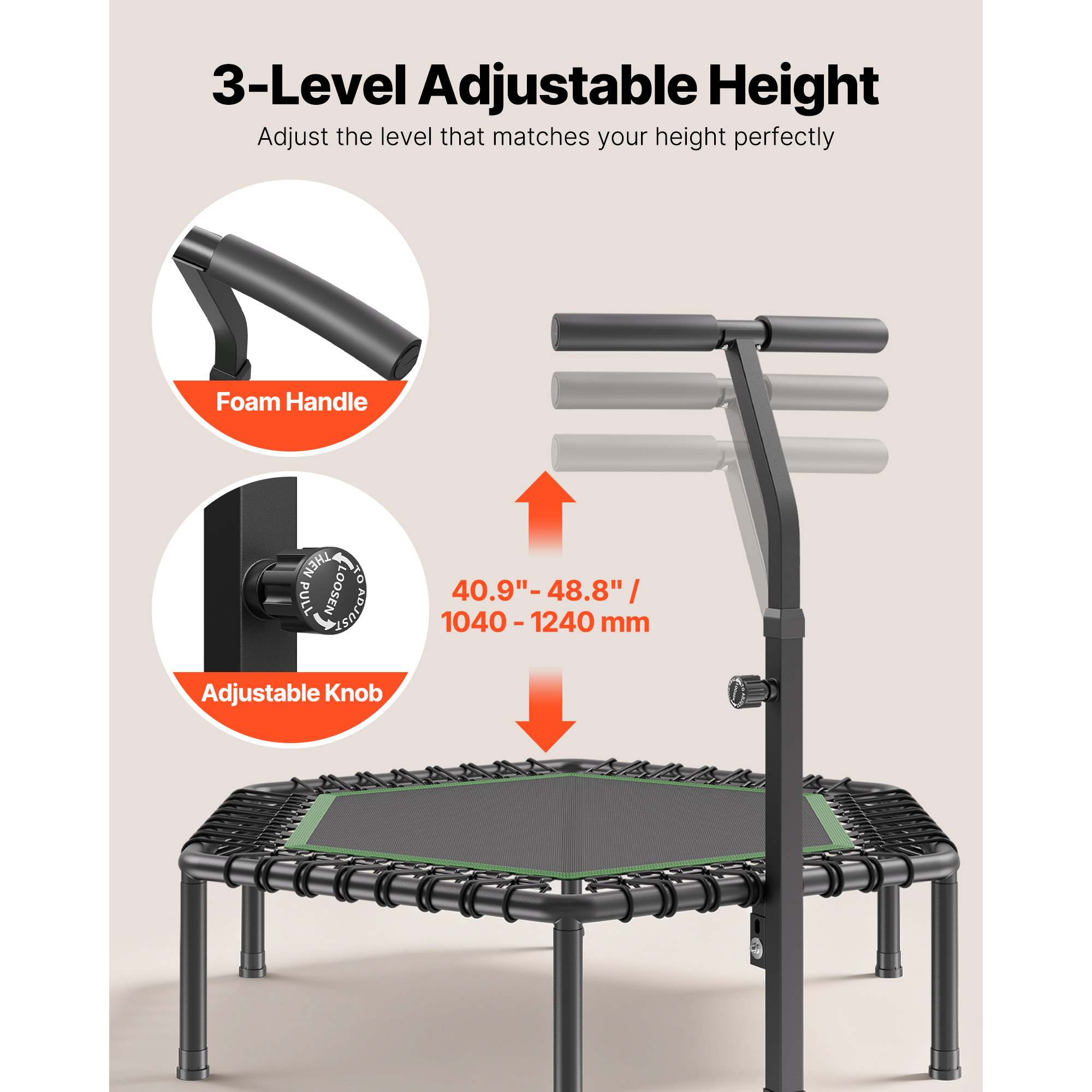 Trampolina SucceBuy 54,5 cala, – Trampoline Mini Indoor recenzja i cena